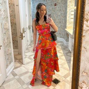 Show Me Your MuMu Colorful Floral Maxi Dress